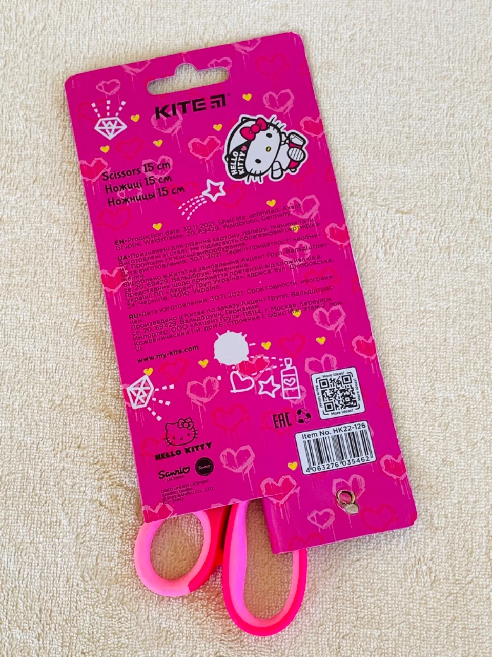 Cejas para niña Hello Kitty color rosa – photo 2